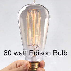SCONCE - portable plug in wall light! | Walnut & Gold accent light with dimmer and Edison bulb